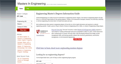 Desktop Screenshot of mastersinengineering.org